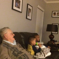 Watching TV with the littles