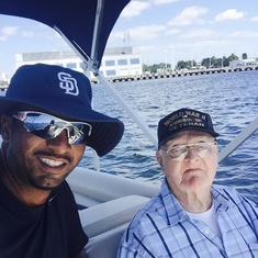 Grampa... loved Chip and going out on the boat! 