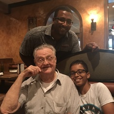 Hanging with his two favorite guys! Chip and Trey