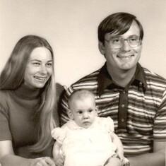 First family picture, taken by my mom's parents at the Buenger Photography Studio