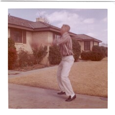 Dad's standing shot at his Midland home