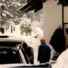 Dad at his shared condo at Lake Tahoe