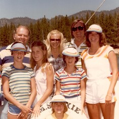 Taho with mom's brother Jim and his kids, Holly, Susan and Beth.  And cousin Marilyn thrown in.