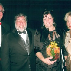 Parents with Steve Wozniak "Woz" and wife Suzanne