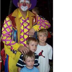 We surprised the boys by taking them to the circus.