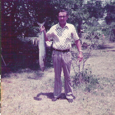 Dad with Mom's King Fish