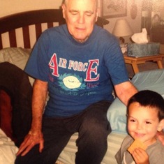 Colton with Grandpa