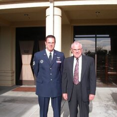 Dad and I at Travis AFB