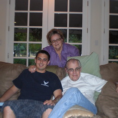 Grandpa, Grandma and Andrew before boot camp 2008