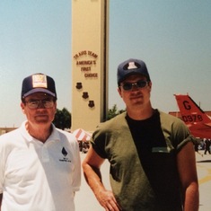 Dad and I at Travis AFB CA