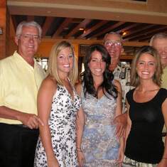 Jerry,Great Niece Allison, Great Niece Andrea, Brother Bob, Great Niece Annie and Brother Bill