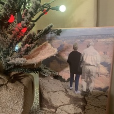 I went to Grand Canyon in Sept . Julie photo cropped a pic of you & put it in there with me . ❤️
