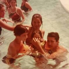 Jesse Garcia (11yrs old) at a pool party