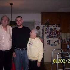Jesse and his grandma and grandpa Hartung