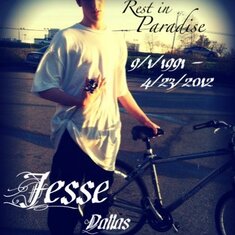 Jesse with bike