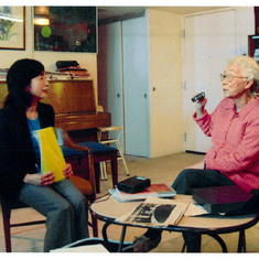 Photo courtesy Yoko Kurahashi. Interview with Jessica when her books were translated into Japanese.