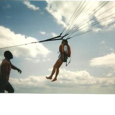 Jess parasailing