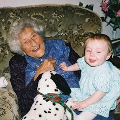 Nana and baby Lauren (5th Dec 2003)