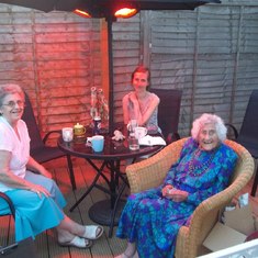 Nana, Mum and me (Nana having just drunk her second glass of rum and wanting a third!)