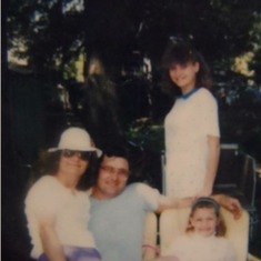 Easter 1987. Mom, Dad, me, and Patricia