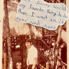 Jey and Tony at Disney in 1972
