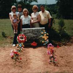 Family at Centenery Cemetery 