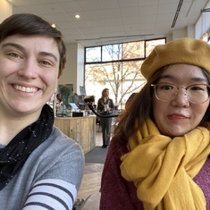 Kate and Ji; Jan 2020. She always insisted we take a selfie whenever we got coffee. 