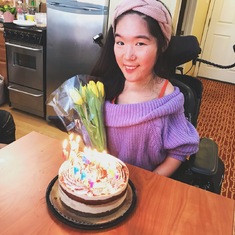 February 21, 2021. A birthday party at Ji's home. She looks so pretty and cute in this picture