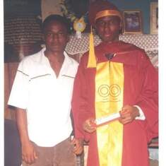 Graduation day in UNILAG with younger brother