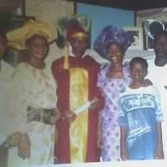 Graduation day in UNILAG with family members