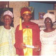 Graduation day in UNILAG with grand parents