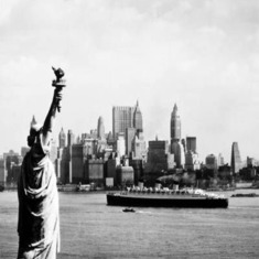 Jill's Maiden Voyage to America - October 1957