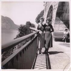 Jill and friend Grace vising Switzerland