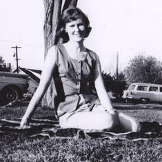 Jill in Aggie Villa Davis, CA in 1959