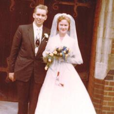 Married at St. Michael's and All Angels Church, Abbey Wood, London - Aug 21, 1957