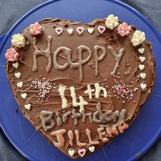 Happy 14th Birthday Cake