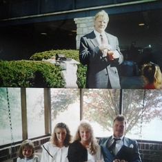 Dad at Ohio state on top, (I think). I had a tailgate party with my sorority and I met him and Jamie by the fields right before. But the suit is throwing me off a bit. Bottom was Easter at Staker's