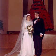 Jim & Cathy's wedding, December 20, 1981