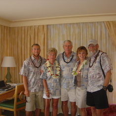 2005: Celebrating JM's safe arrival in Honolulu.