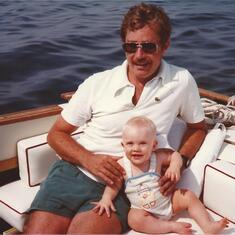 1984: Dad and his boy on the Cape
