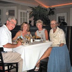 2004: Dining out In Edgartown, Jim, Roth, Pamela and Chuck Cook