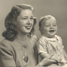 1944: Jim & his mother