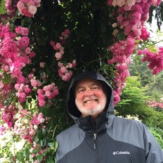 Dad at the Rose Test Garden