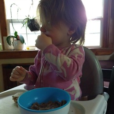 Miss Emilia Loving Bompa’s cereal