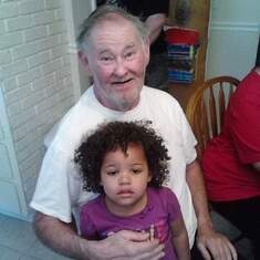 My dad and granddaughter
