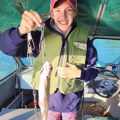 Heidi's  14 inch trout.