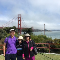Happy Family Golden Bridge Trip in SF