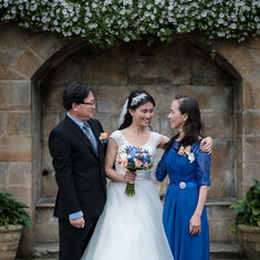 Jingqi was a beaming mother of the bride who finally had her original dream of a fairytale castle wedding realised.