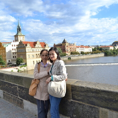 In Prague, Czech Republic, 2013 - Yun was doing her PhD in the University of St Andrews but still often returned home to Kent to spend time with both Jingqi and Fei.