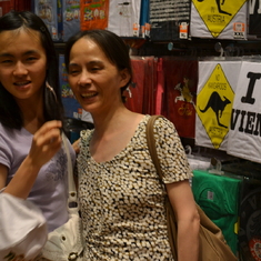 Souvenir shopping in Vienna in 2011; Yun always enjoyed a quality shopping trip with her mother.